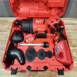 HOUSTON LOCATION - AS-IS M12 12-Volt Lithium-Ion Cordless Drain Cleaning Airsnake Air Gun Kit with (1) 2.0Ah Battery  Toilet Attachments