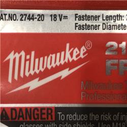 AS-IS Milwaukee FUEL 3-1/2 in 18V 21-Degree Lithium-Ion Brushless Cordless Nailer (Tool Only)