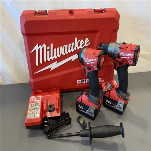 AS-IS - MILWAUKEE FUEL 18V Lithium-Ion Brushless Cordless Hammer Drill and Impact Driver Combo Kit