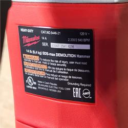 HOUSTON LOCATION - AS-IS Milwaukee SDS-MAX Demolition Hammer