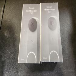 Phoenix AS-IS Google Nest Doorbell (Wired  3rd Gen) - Smart Wi-Fi Video Doorbell Camera (2-Pack)