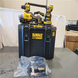 AS-IS- DEWALT 20V Lithium-Ion Cordless 6-Tool Combo Kit with 5.0 Ah and 2.0 Ah Batteries  Charger and Tough System 2.0 Rolling Toolbox