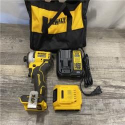 AS-IS DEWALT Atomic 20V Max Lithium-Ion Brushless Cordless Compact 1/4 in. Impact Driver Kit