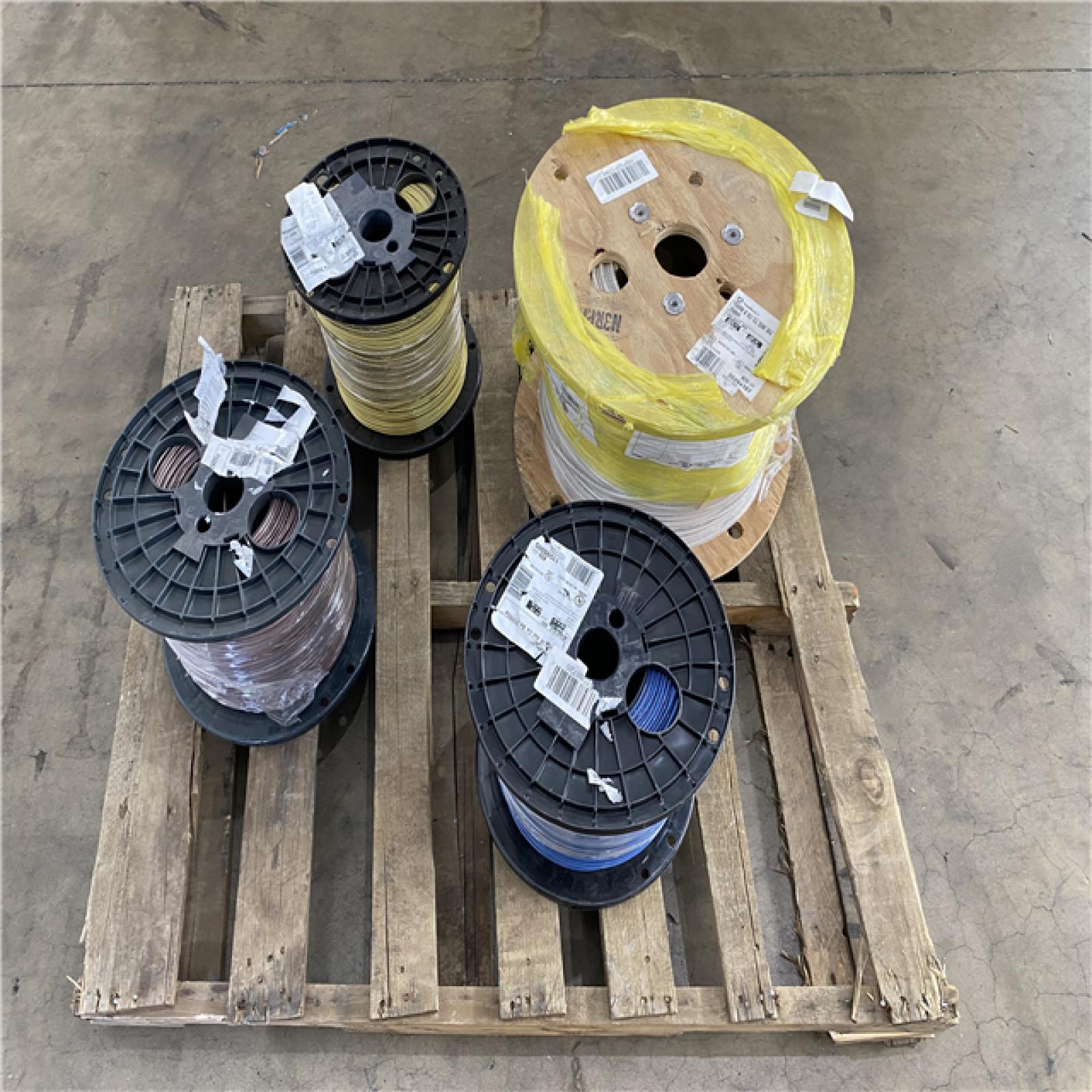 Houston Location AS IS - 4 Cooper Wire Rolls (3) 2500SP (1) THHN 6 Str Cu SIM WE 2500R