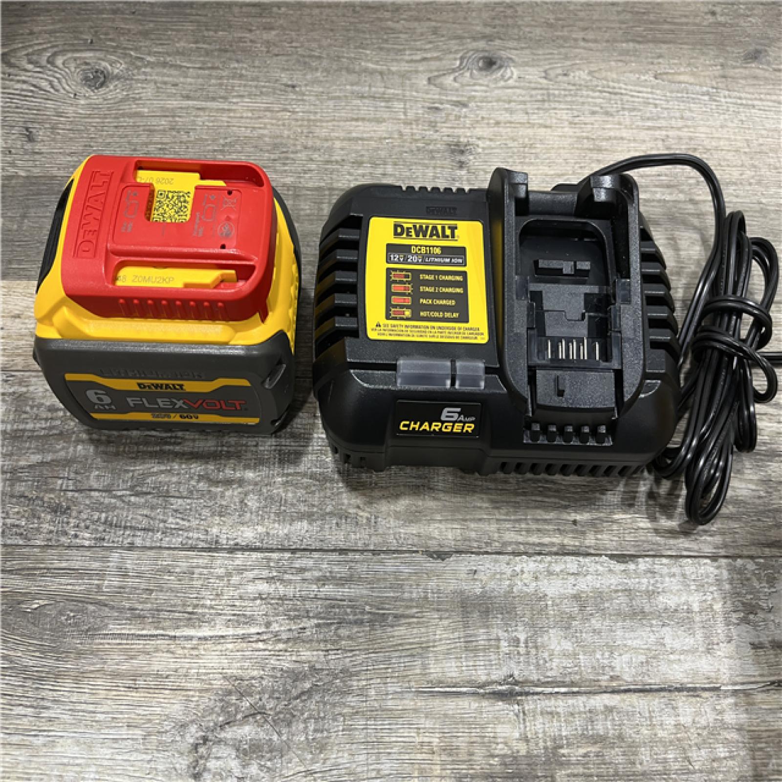 AS-IS DEWALT FLEXVOLT 20V/60V MAX Lithium-Ion 6.0Ah Battery Pack Kit
