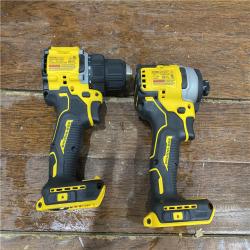 AS-IS Dewalt DCK225D2 20V MAX ATOMIC Brushless Compact Lithium-Ion 1/2 in. Cordless Drill Driver and 1/4 in. Impact Driver Combo Kit with 2 Batteries 2 Ah