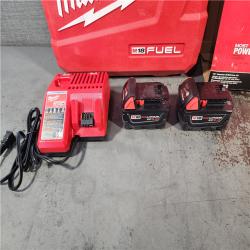 HOUSTON LOCATION - AS-IS Milwaukee 2904-22 Hammer Drill Driver Kit with Batteries  Charger & Tool Case  Red