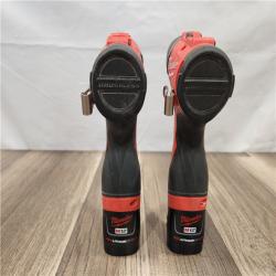 AS-IS- Milwaukee M12 Cordless Brushless 2 Tool Combo Kit