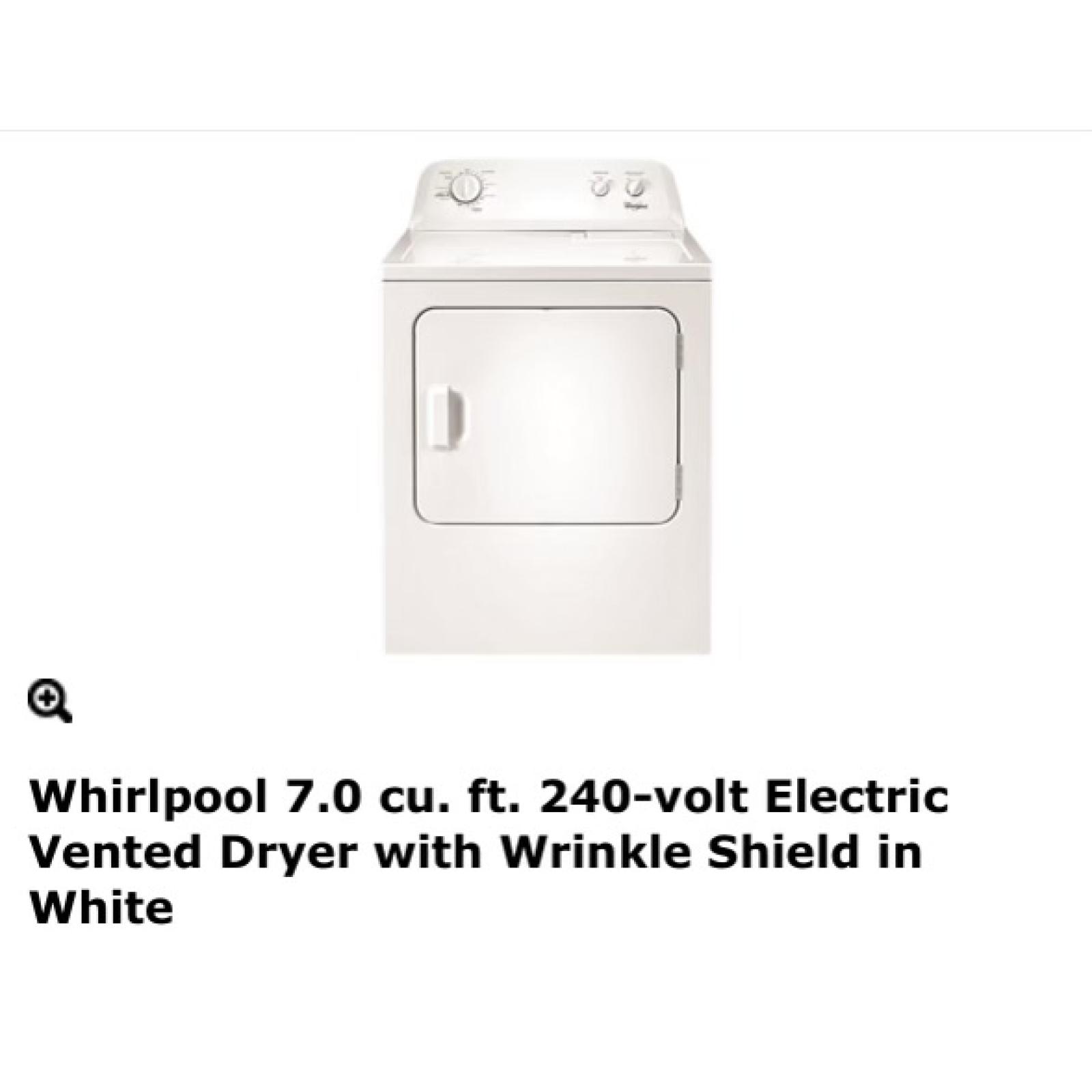 DALLAS LOCATION NEW! - WHIRLPOOL WASHER AND DRYER SET