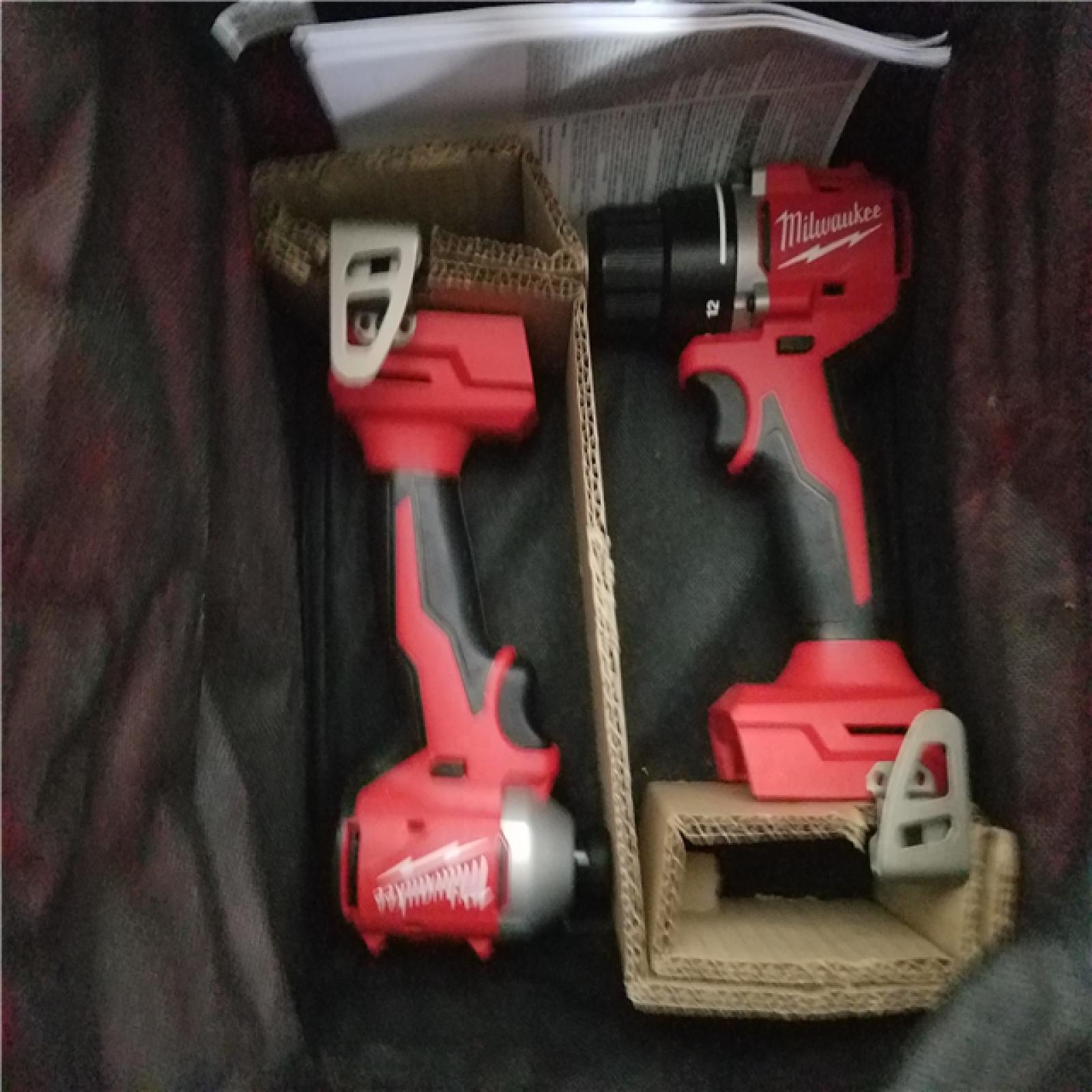 California NEW Milwaukee M18 Compact Brushless 2-Tool Combo Kit  Includes (2) Batteries  Charger & Bag