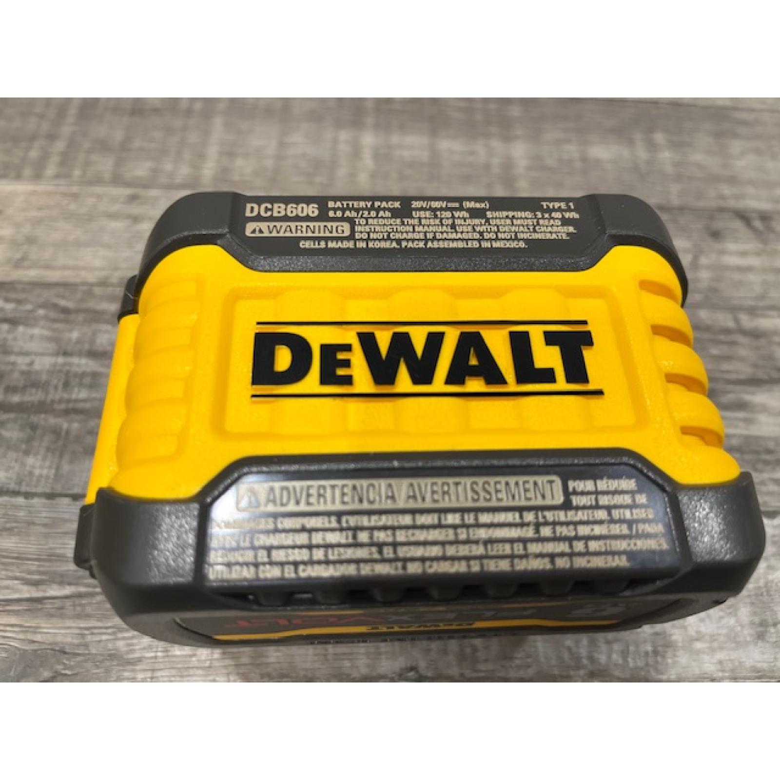 AS-IS DEWALT FLEXVOLT 20V/60V MAX Lithium-Ion 6.0Ah Battery Pack