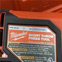 AS-IS Milwaukee 18V Lithium-Ion Cordless Short Throw Press Tool Kit