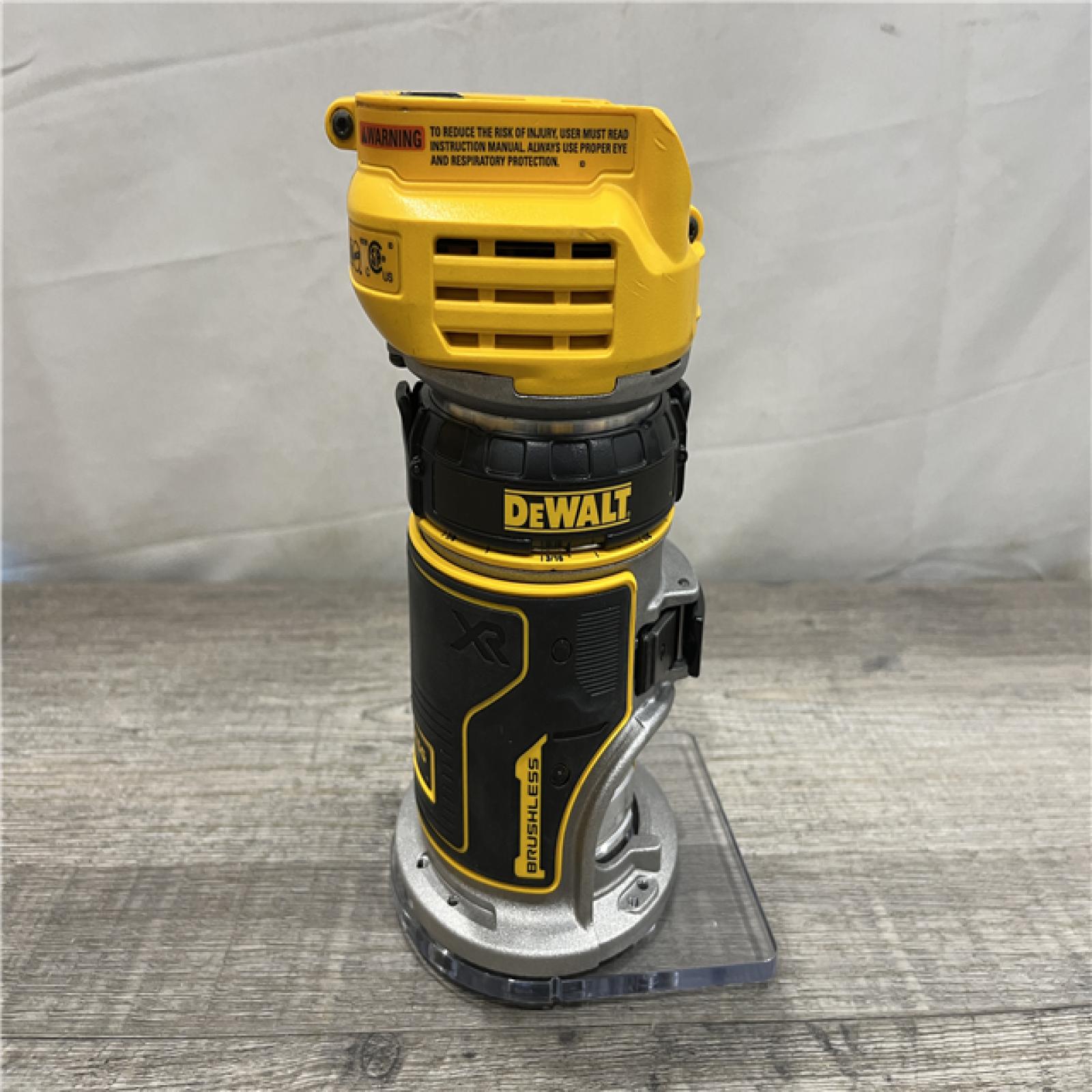 AS-IS DEWALT 20V MAX XR Cordless Brushless Fixed Base Compact Router (Tool Only)
