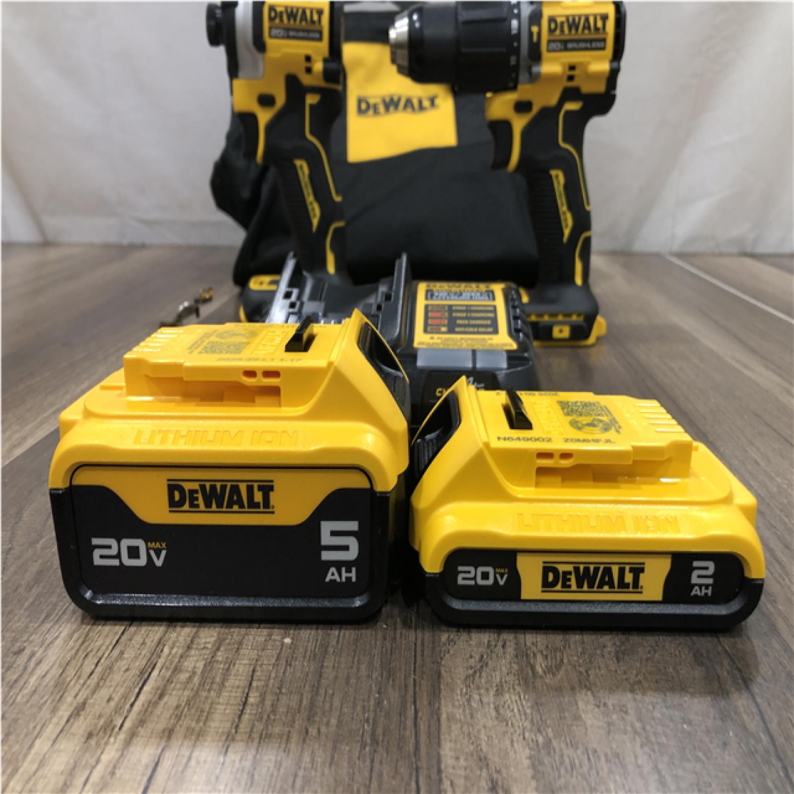 AS-IS DEWALT ATOMIC 20V MAX Lithium-Ion Cordless 2-Tool Combo Kit