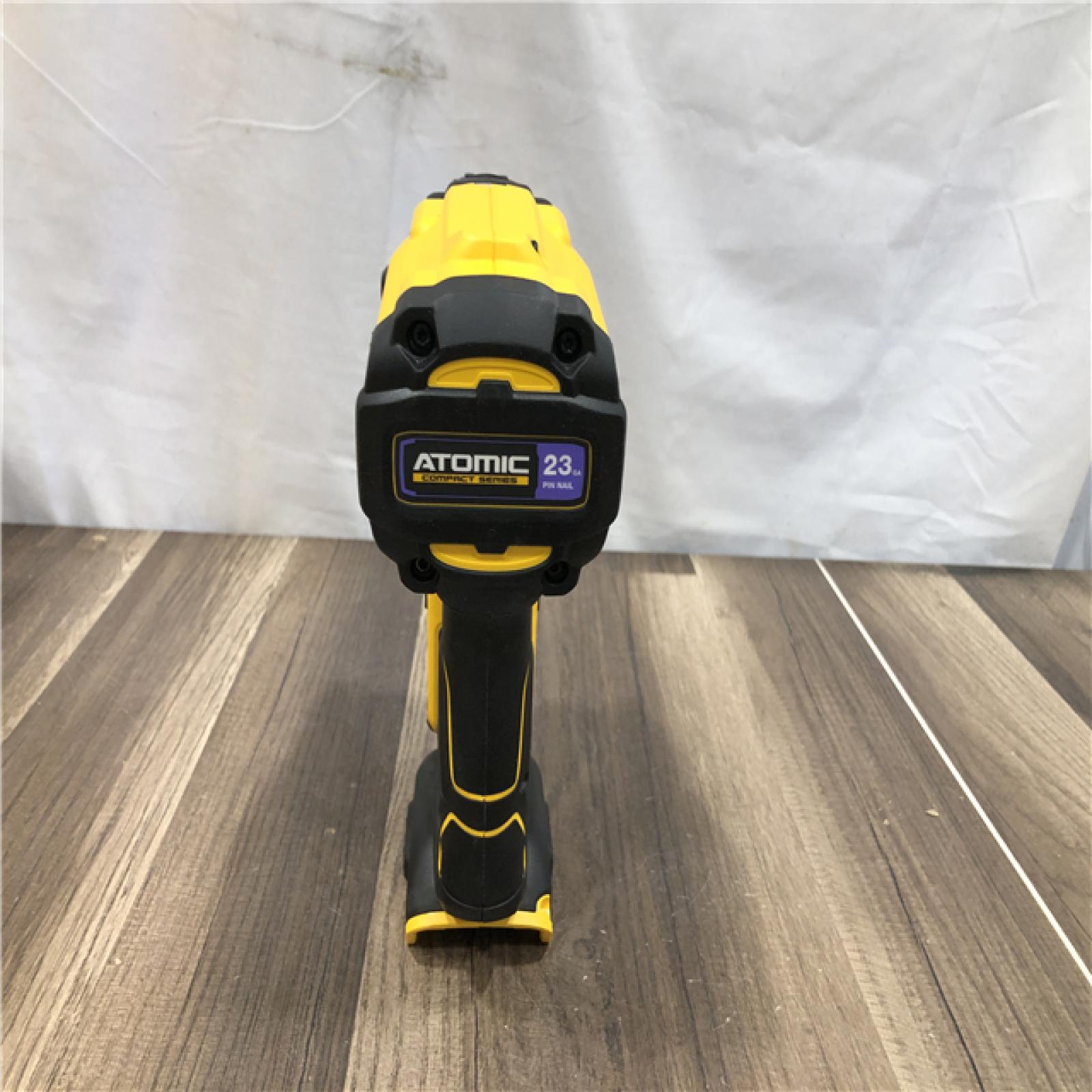 AS-IS DEWALT ATOMIC 20V MAX Lithium Ion Cordless 23 Gauge Pin Nailer Tool Only