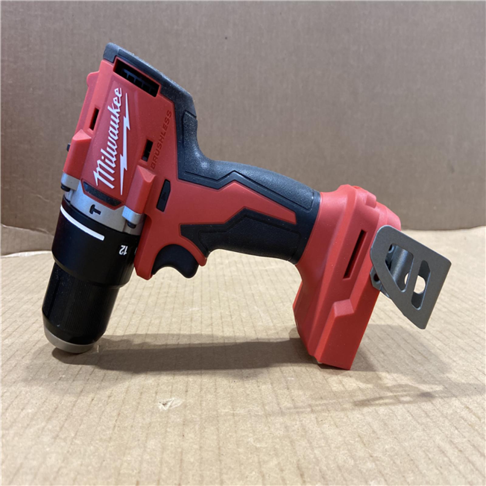 DALLAS LOCATION - AS-IS Milwaukee M18 18-Volt Lithium-Ion Brushless Cordless Combo Kit (4-Tool) with 2-Batteries, 1-Charger and Tool Bag