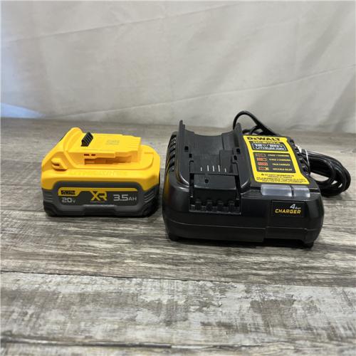 AS-IS DEWALT 20V MAX XR POWERSTACK Lithium-Ion Battery Starter Kit with 3.5Ah Battery and Charger