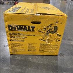 As-Is- DEWALT 15 Amp Corded 12 in. Double Bevel Sliding Compound Miter Saw