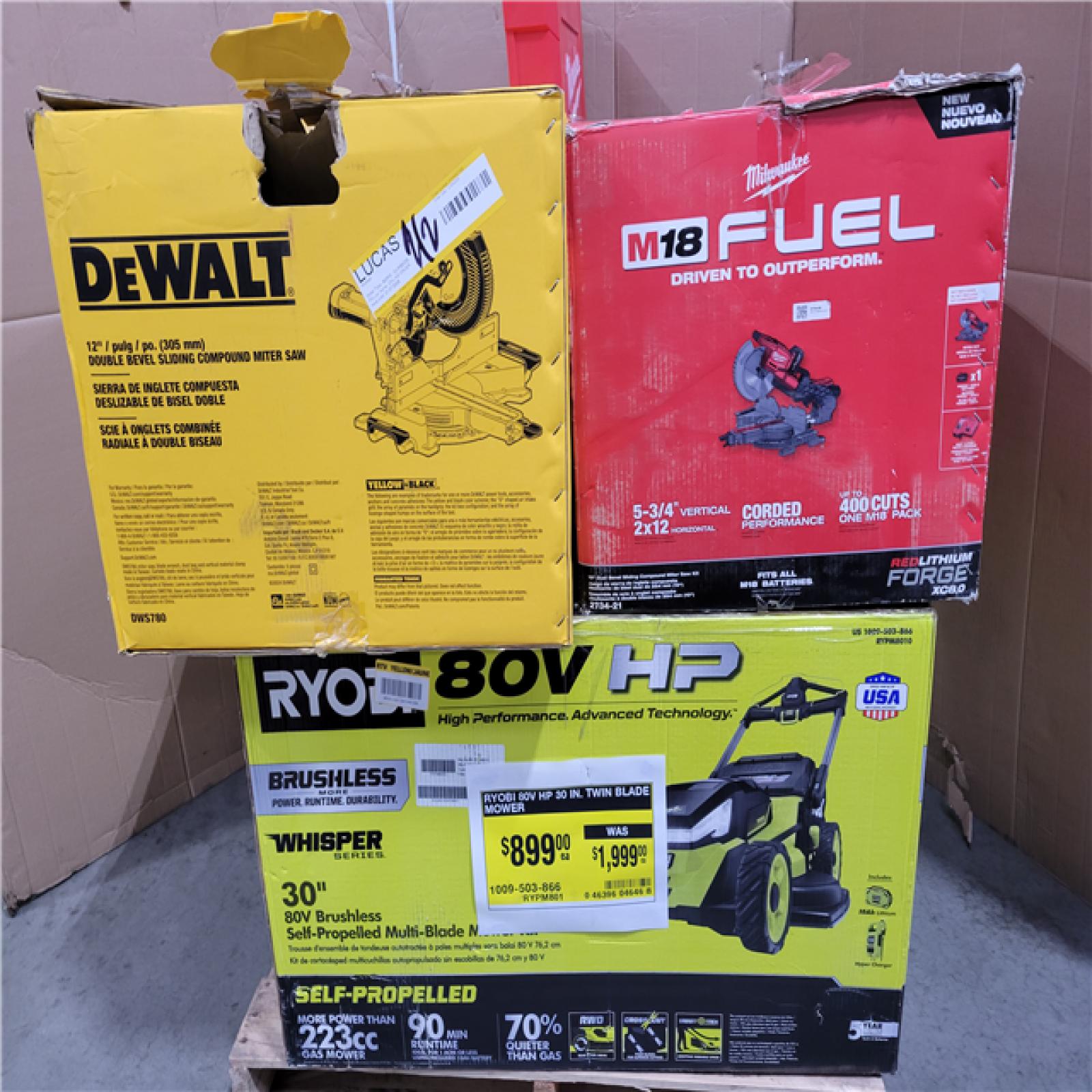 CALIFORNIA AS-IS TOOL PALLET