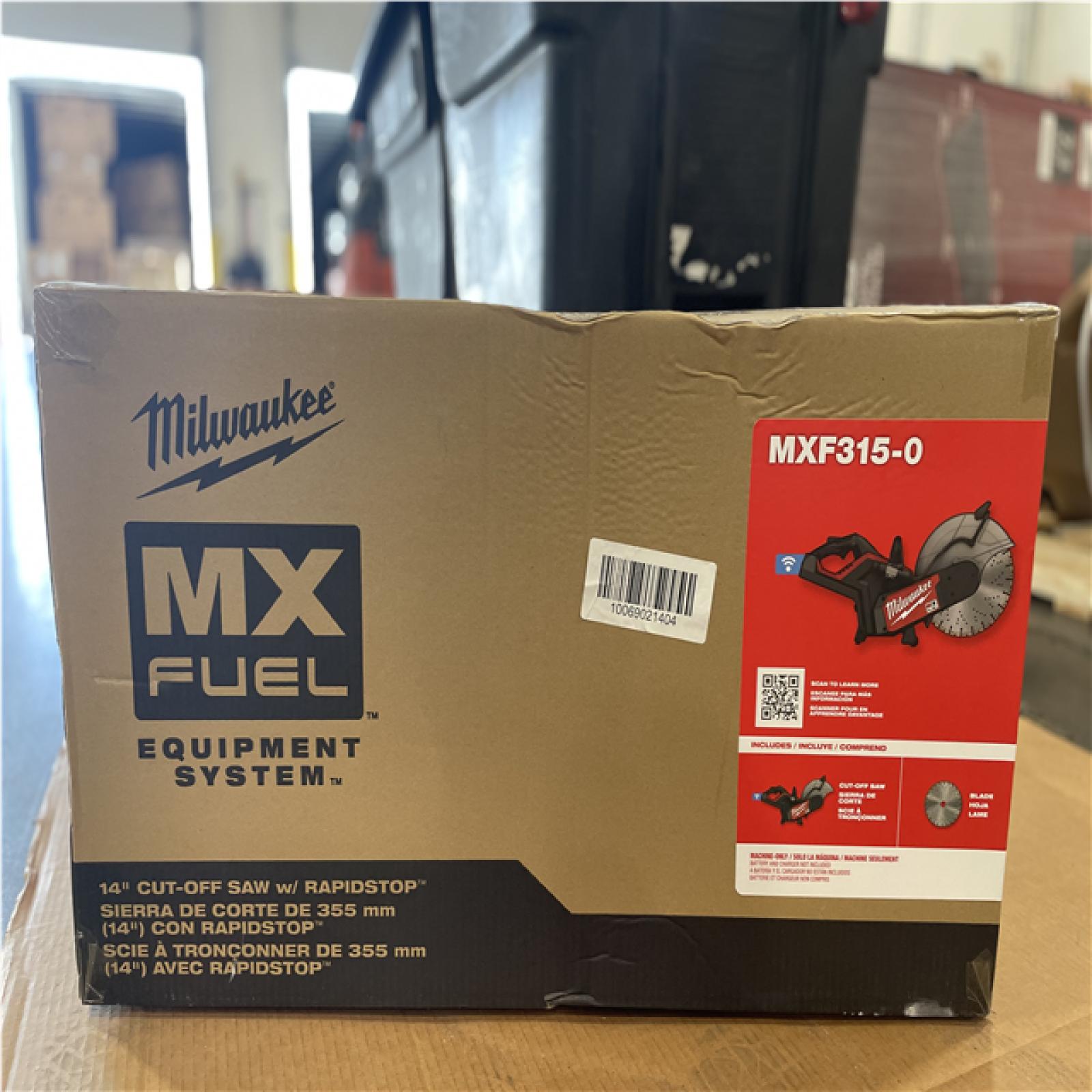 DALLAS LOCATION - AS-IS MILWAUKEE MX FUEL Lithium-Ion 14 in. Cut-Off Saw with RAPIDSTOP Brake and Diamond Ultra Segmented Blade (TOOL-ONLY)