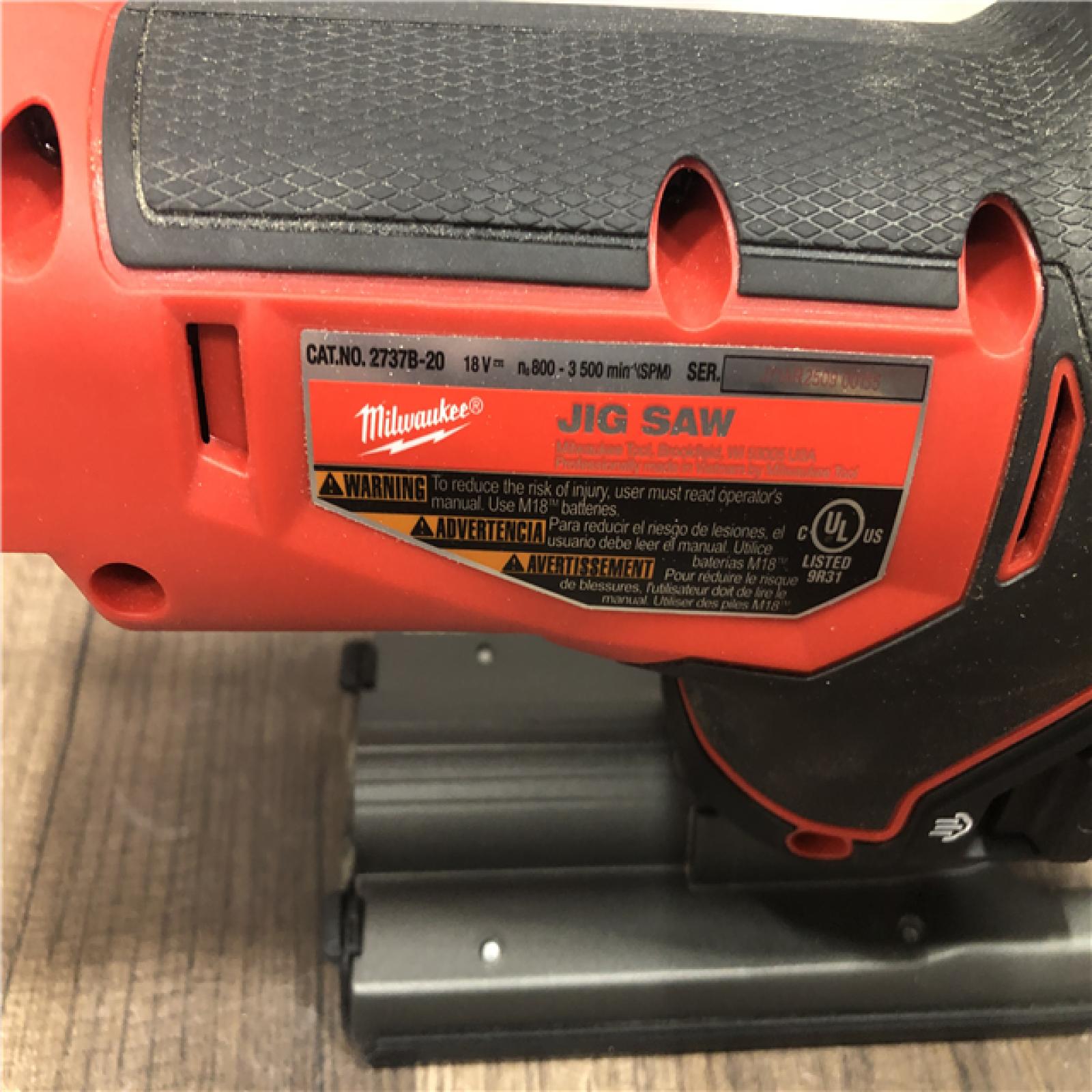 AS-IS Milwaukee  FUEL 18V Lithium-Ion Brushless Cordless Barrel Grip Jig Saw (Tool Only)