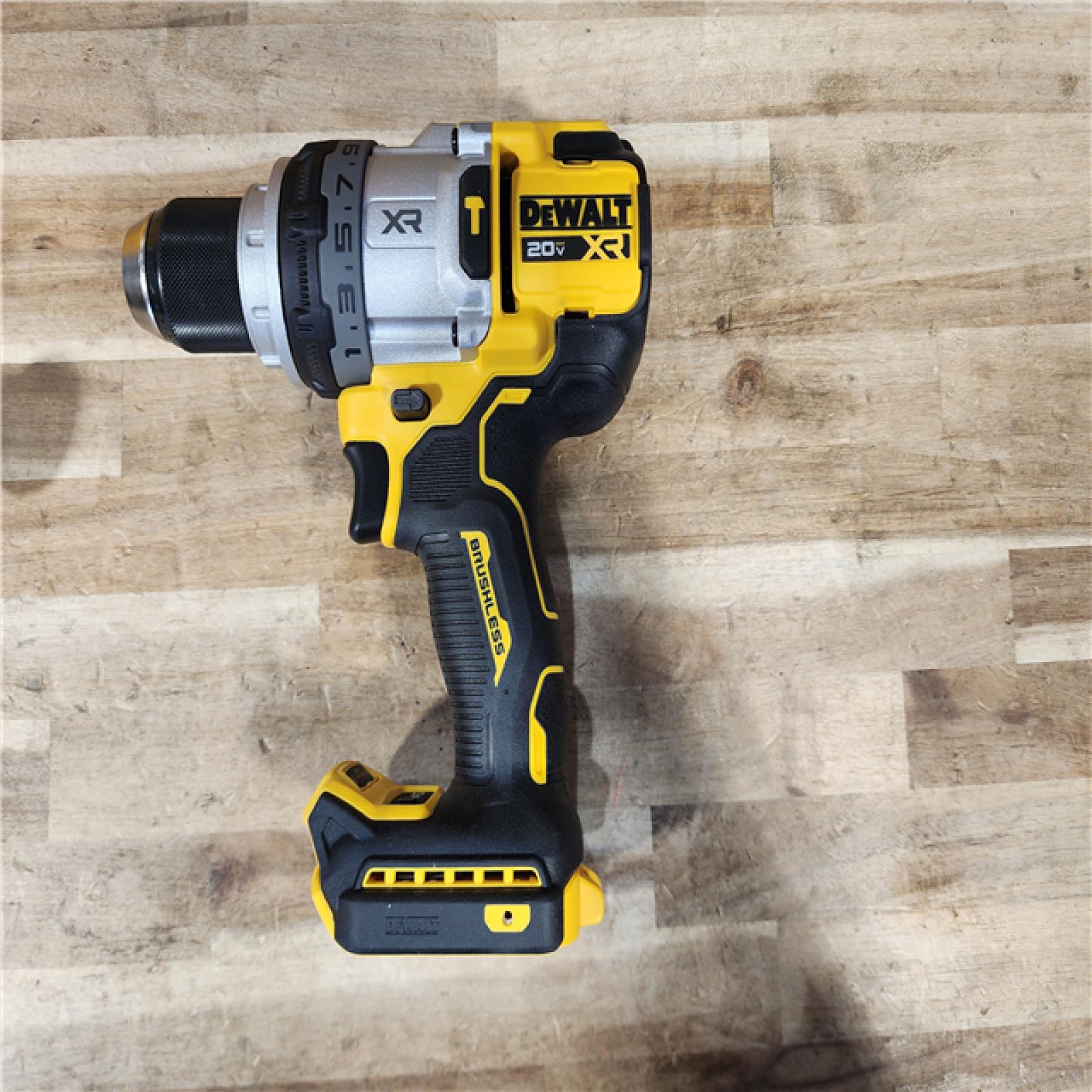 HOUSTON LOCATION - AS-IS (APPEARS LIKE NEW) DEWALT 20V MAX Brushless Cordless 1/2 3-Speed Hammer Drill (Tool-Only)