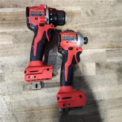HOUSTON LOCATION - AS-IS Milwaukee M18 18V Lithium-Ion Brushless Cordless Compact Drill/Impact Combo Kit (2-Tool) W/(2) 2.0 Ah Batteries  Charger & Bag