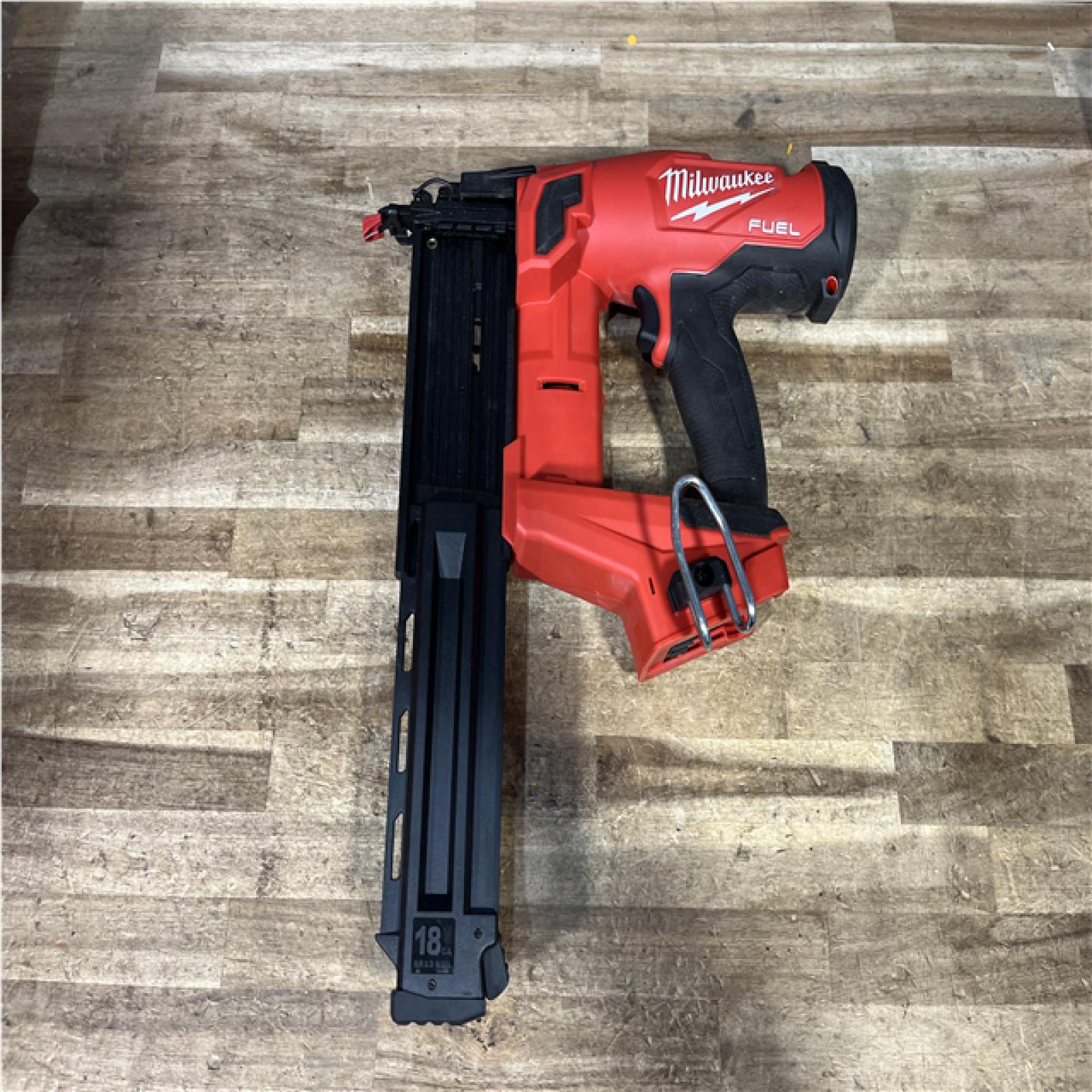 Houston Location AS-IS Milwaukee FUEL 18-Volt Lithium-Ion Brushless Cordless Gen II 18-Gauge Brad Nailer (Tool-Only)