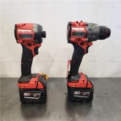 AS-IS- Milwaukee FUEL 18V Lithium-Ion Brushless Cordless Hammer Drill and Impact Driver Combo Kit