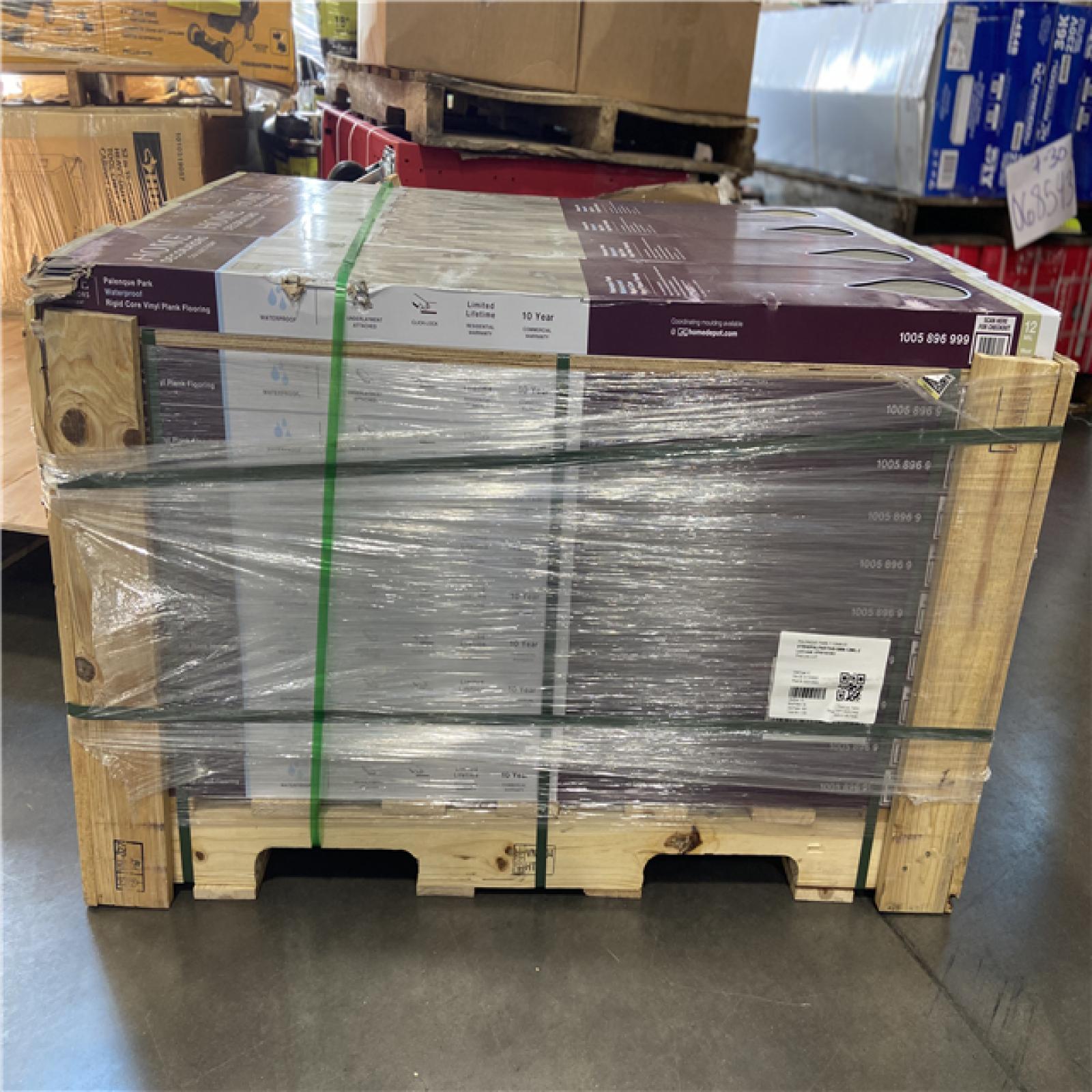 DALLAS LOCATION - Home Decorators Collection Palenque Park 12 MIL x 7 in. W x 48 in. L Waterproof Click Lock Luxury Vinyl Plank Flooring (23.8 sq.ft. /Case) 40 CASES