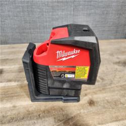 HOUSTON LOCATION - AS-IS Milwaukee Green 125 Ft. Cross Line and Plumb Points Laser Level Kit