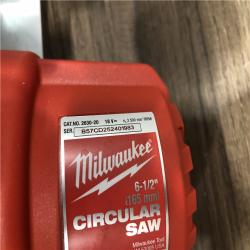 AS-IS Milwaukee 18V Lithium-Ion Cordless 6-1/2 in. Circular Saw (Tool-Only)