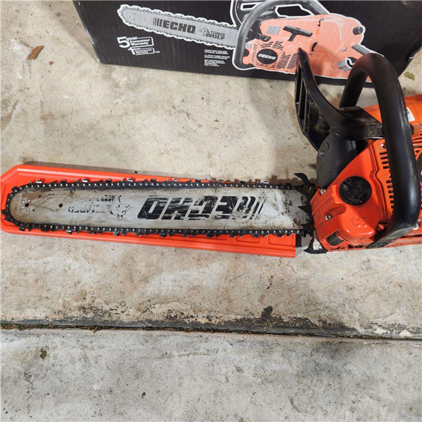 Houston location- AS-IS ECHO 20 in. 59.8 Cc Gas 2-Stroke Rear Handle Timber Wolf Chainsaw