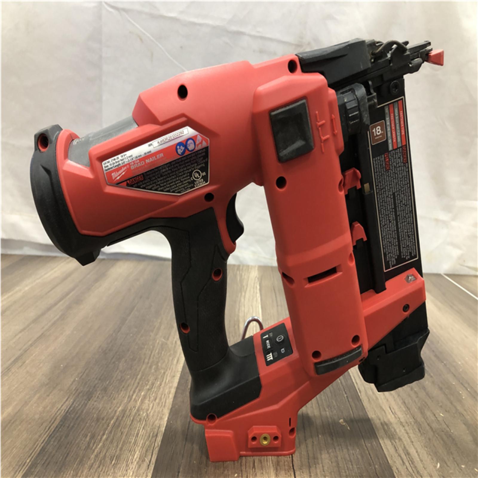 AS-IS Milwaukee FUEL 18-Volt Lithium-Ion Brushless Cordless Gen II 18-Gauge Brad Nailer (Tool-Only)