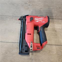 AS-IS- M12 FUEL 12-Volt Lithium-Ion Brushless Cordless 18-Guage Compact Brad Nailer (Tool Only)