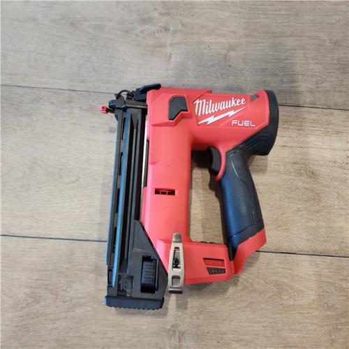 AS-IS- M12 FUEL 12-Volt Lithium-Ion Brushless Cordless 18-Guage Compact Brad Nailer (Tool Only)