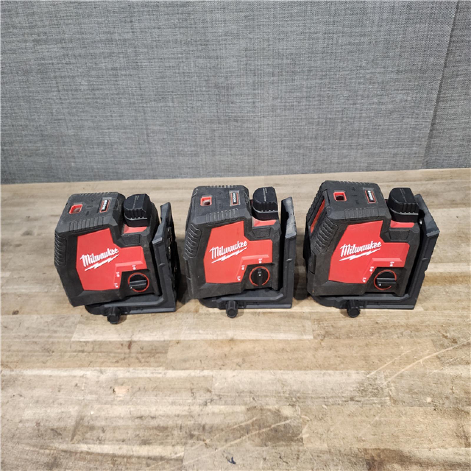 HOUSTON LOCATION - AS-IS MILWAUKEE 3 LASER TOOL COMBO