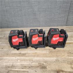 HOUSTON LOCATION - AS-IS MILWAUKEE 3 LASER TOOL COMBO