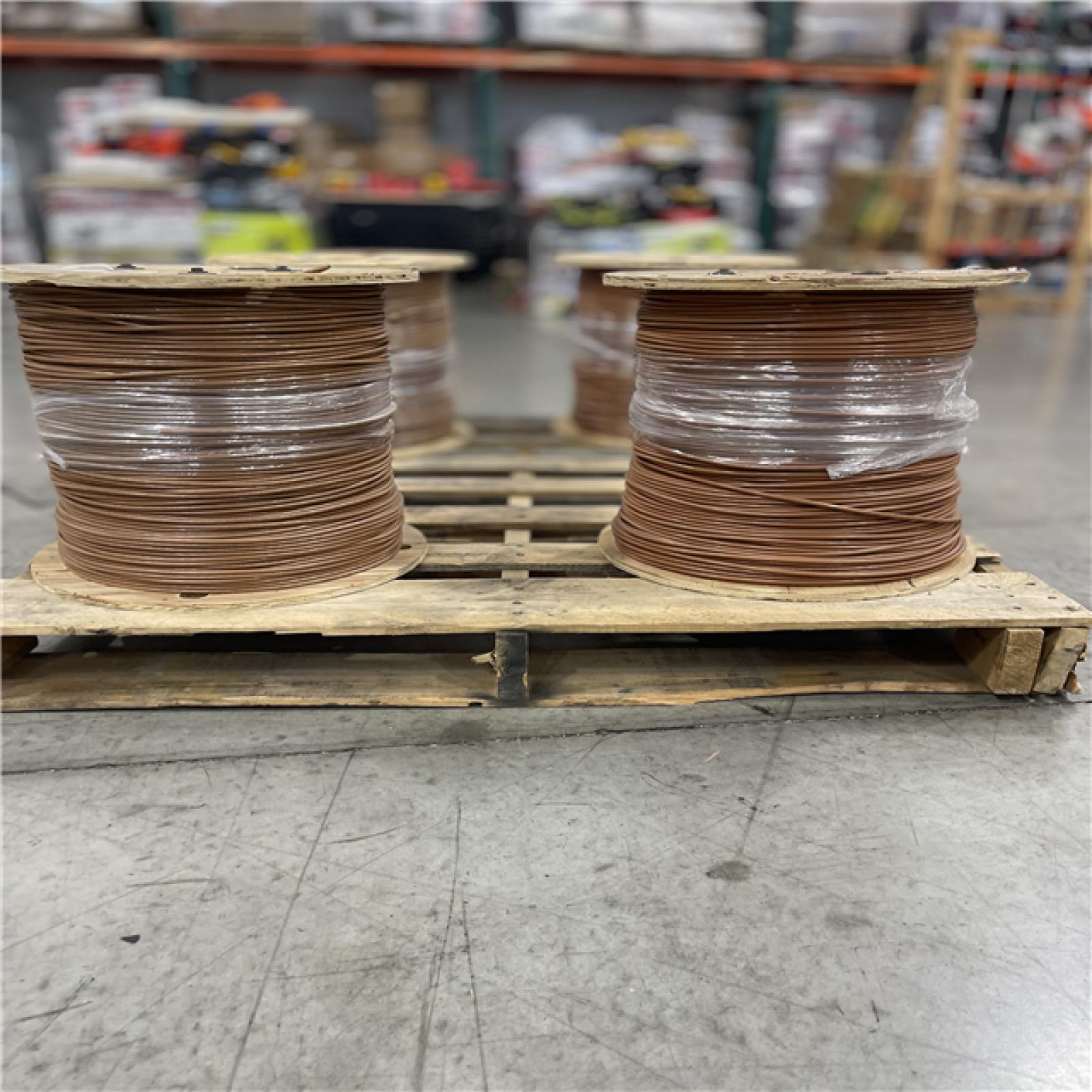 DALLAS LOCATION - Southwire 2,500 ft. 8 Brown Stranded CU SIMpull THHN Wire-PALLET-(4 UNITS)(SEE NOTES)