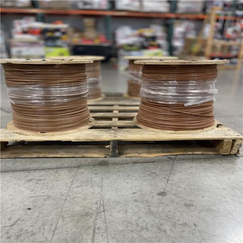 DALLAS LOCATION - Southwire 2,500 ft. 8 Brown Stranded CU SIMpull THHN Wire-PALLET-(4 UNITS)(SEE NOTES)