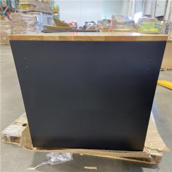 DALLAS LOCATION - Husky 52 in. W x 25 in. D Heavy Duty 9-Drawer Mobile Workbench Cabinet with Adjustable-Height Hardwood Top in Matte Black