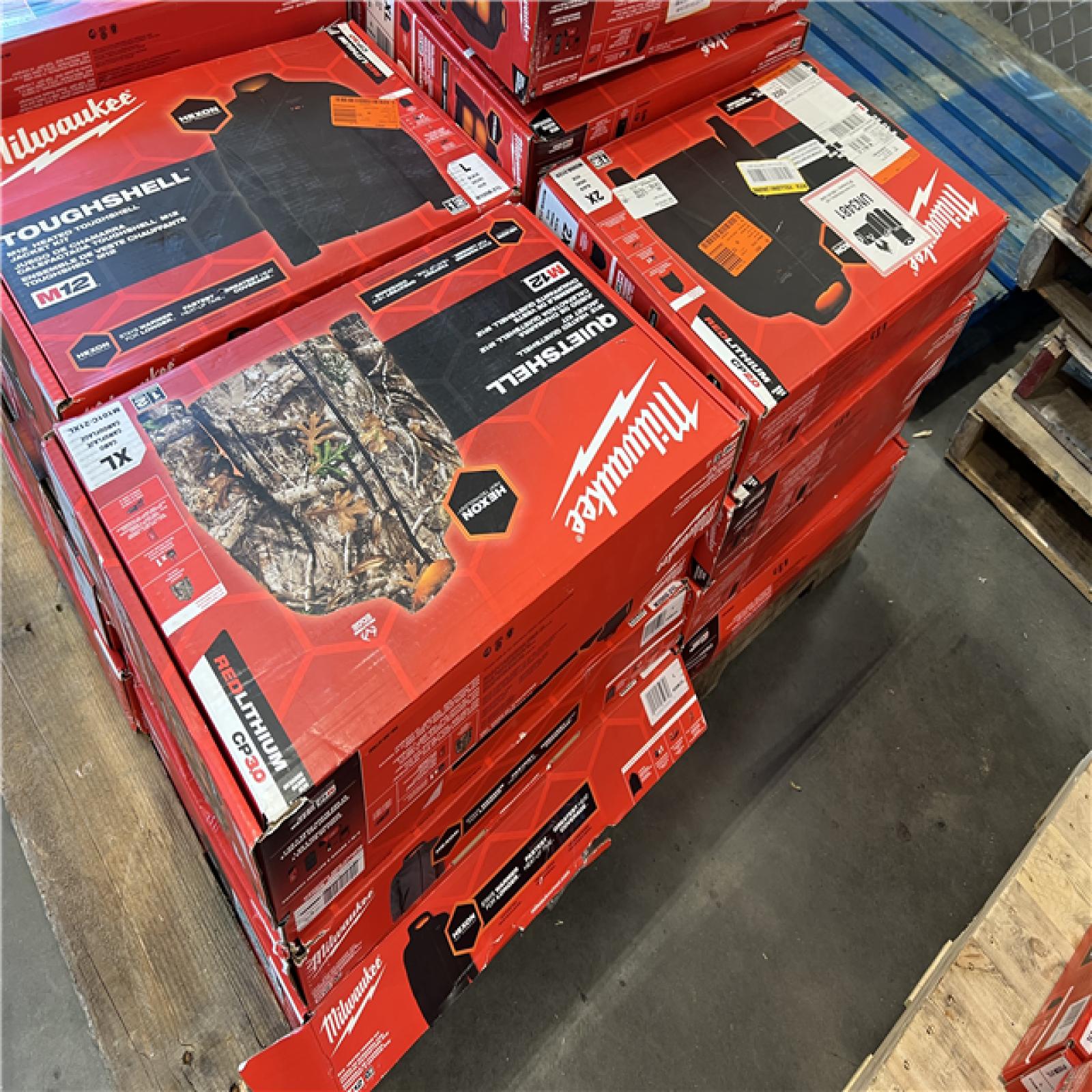 DALLAS LOCATION - AS-IS MILWAUKEE JACKET PALLET (25 COUNT)