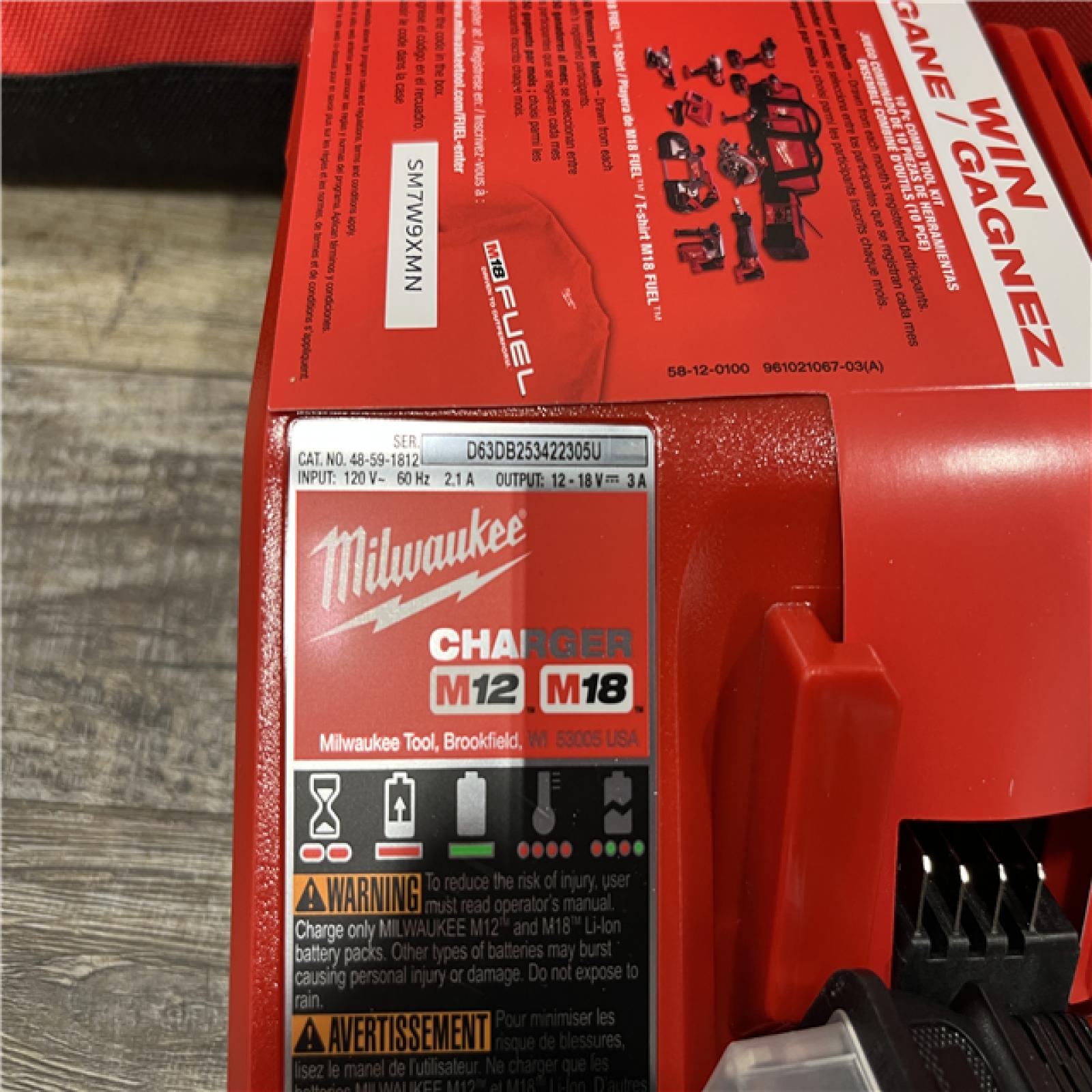 AS-IS Milwaukee FUEL 18V Lithium-Ion Brushless Cordless Drywall Screw Gun Kit