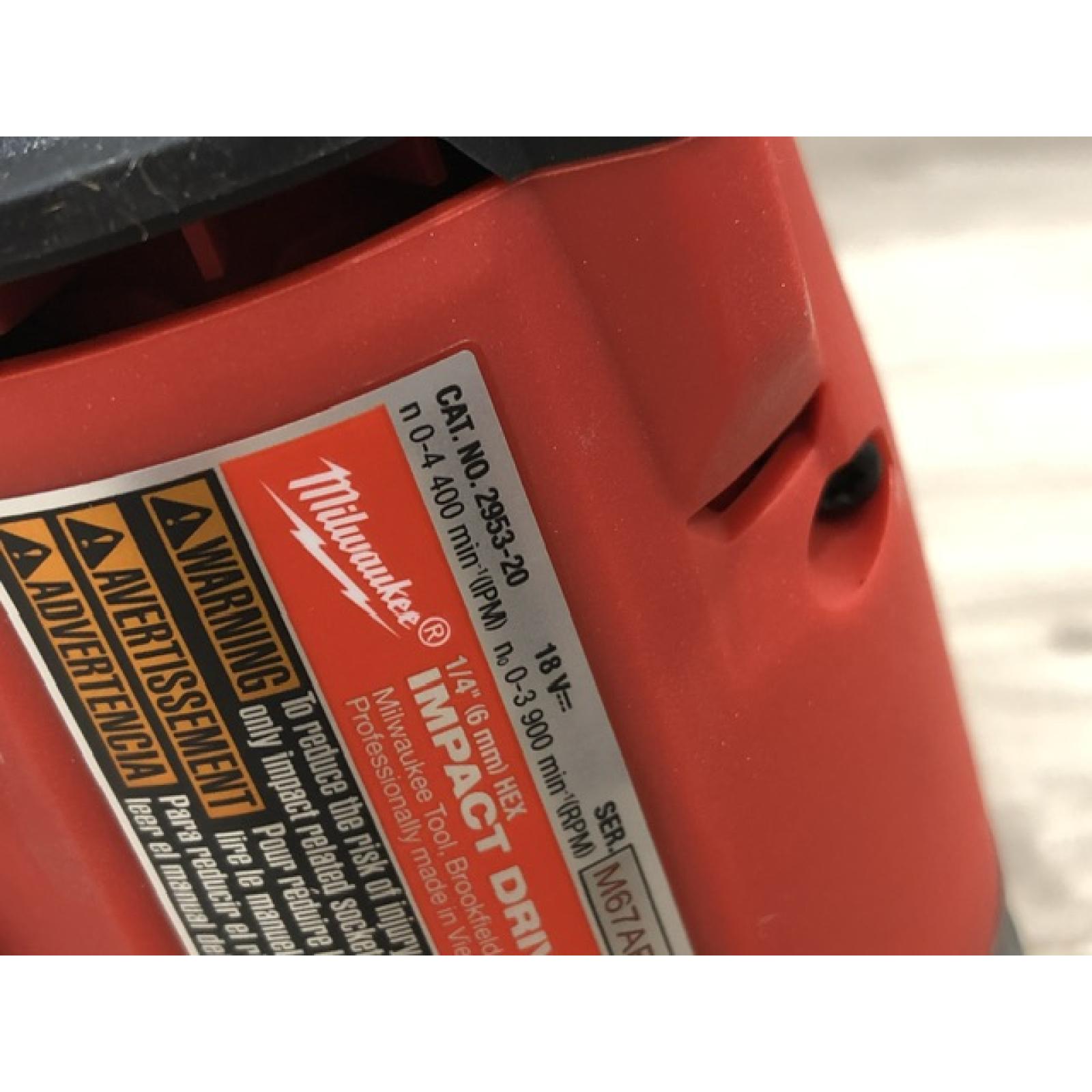 AS-IS Milwaukee 2953-22 M18 FUEL 1/4 Hex Impact Driver Kit