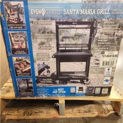 Phoenix NEW Even Embers 36 in. Santa Maria Charcoal and Wood Grill in Black with Cover Included