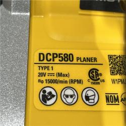 AS-IS DEWALT 20V MAX XR Cordless Brushless 3-1/4 in. Planer (Tool Only)