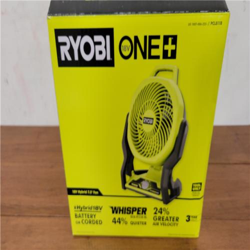 California NEW Ryobi One+ 18V Hybrid 7.5 Fan (Tool Only)