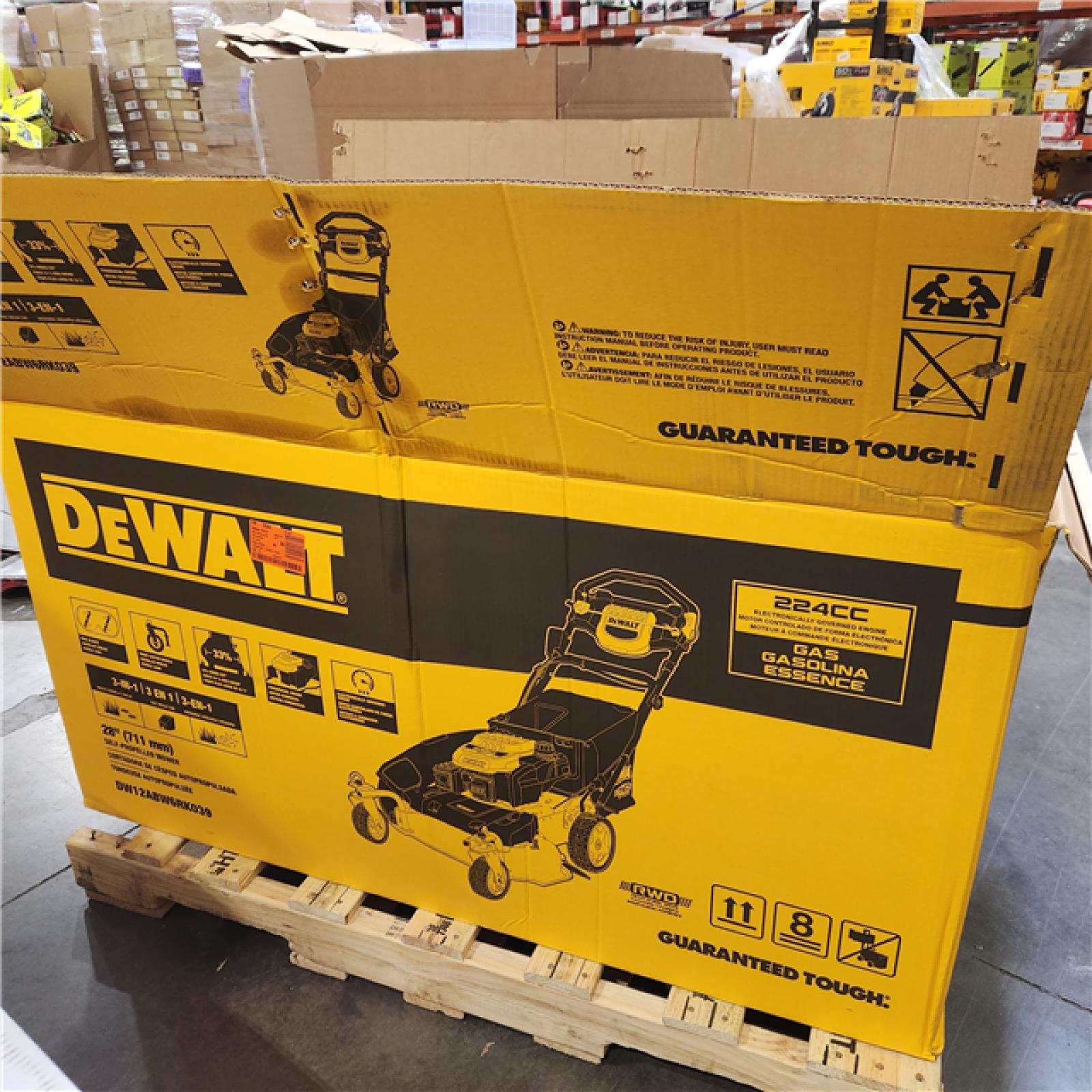 Dallas Location - As-Is DEWALT 28 in. 224cc E-GOV Engine 3-in-1 Gas RWD Self-Propelled Lawn Mower