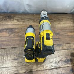 AS-IS DEWALT 20V MAX Cordless Brushless Hammer Drill/Driver 2 Tool Combo Kit with FLEXVOLT ADVANTAGE