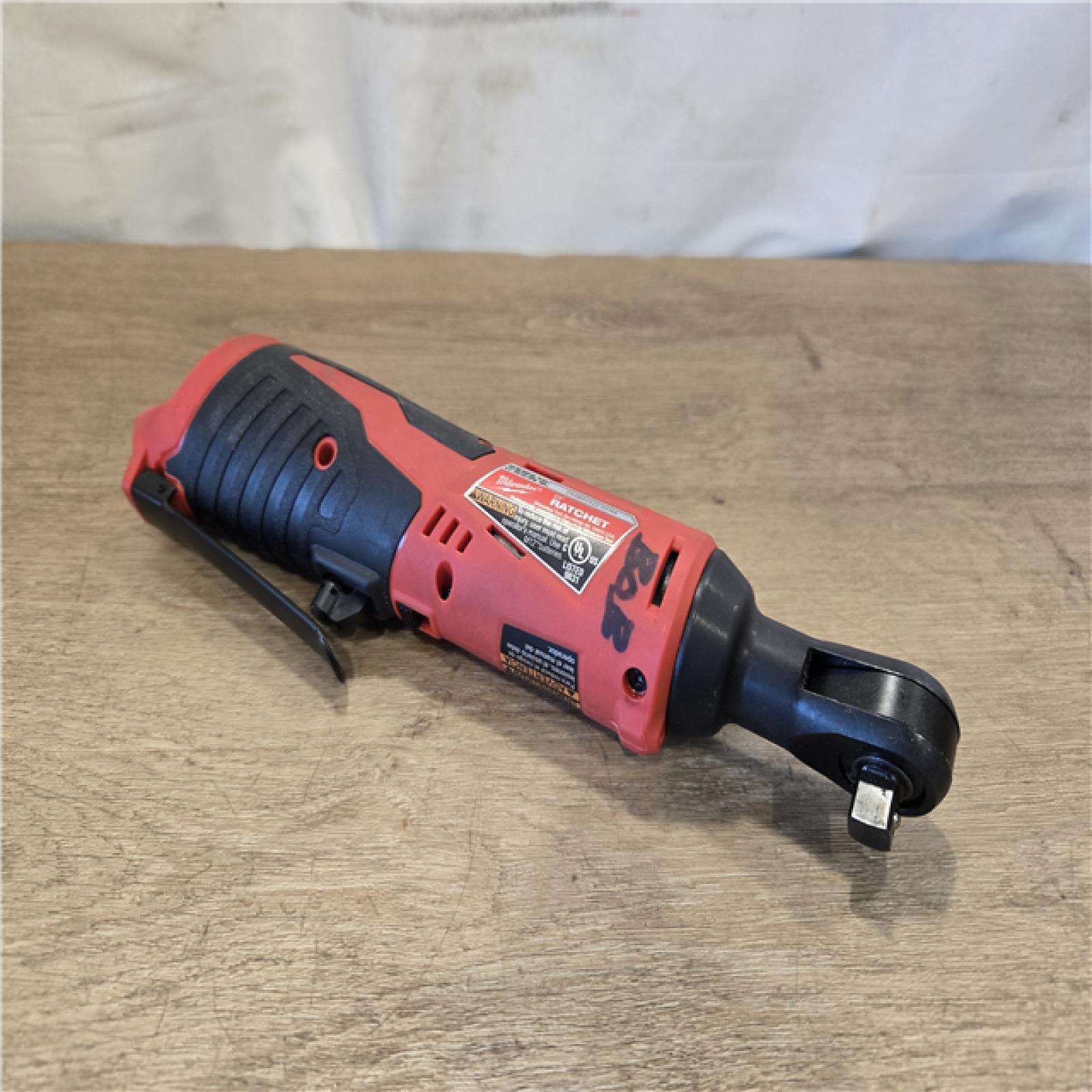 AS-IS Milwaukee 12V Lithium-Ion Cordless 3/8 in. Ratchet (Tool-Only)